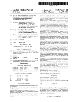 (12) United States Patent (10) Patent No.: US 7,776,829 B2 Birck Et Al