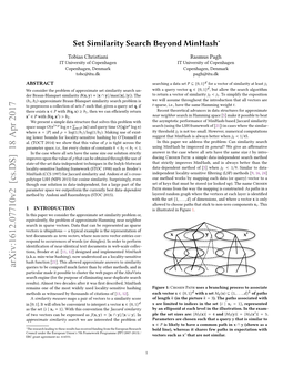 Set Similarity Search Beyond Minhash∗