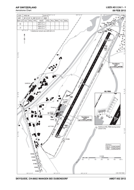 AIP SWITZERLAND LSZS AD 2.24.1 - 1 Aerodrome Chart 09 FEB 2012