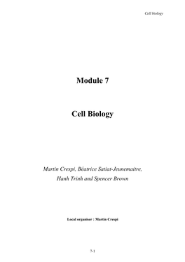 7. Cell Biology