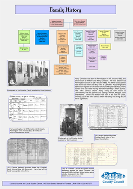 Cumbria Archive and Local Studies Centre, 140 Duke Street, Barrow-In-Furness, LA14 1XW 01229 407377