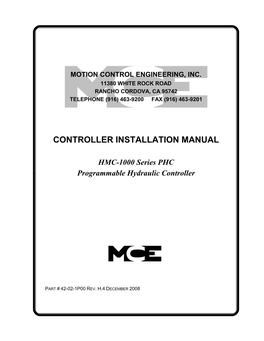 Controller Installation Manual