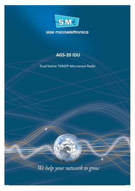 AGS-20 IDU – ASN / Asnk ODU Document Number B.AGS-20.1.04.-15 Brochure SIAE MICROELETTRONICA S.P.A