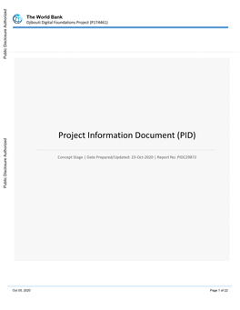 Djibouti Digital Foundations Project (P174461)