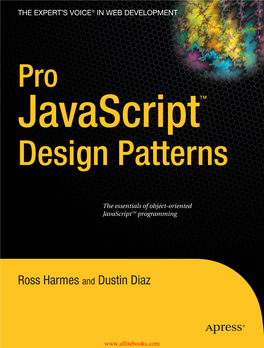Pro Javascript™ Design Patterns
