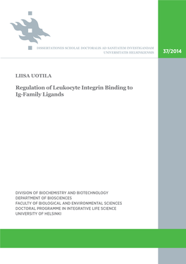 Regulation of Leukocyte Integrin Binding to Ig-Family Ligands