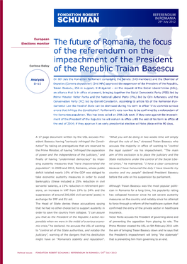 Referendum in Romania- 17Th July 2012