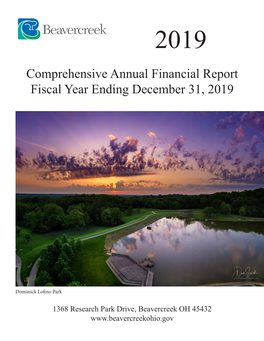 Comprehensive Annual Financial Report Fiscal Year Ending December 31, 2019
