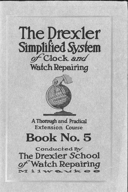 Drexler School of Watch Repairing No 5