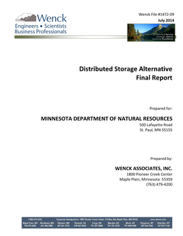 Final Distributed Storage Alternative Report