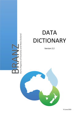 BRANZ Data Dictionary