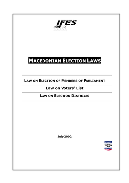 Official Gazette of the Republic of Macedonia No