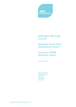Council Strategic Flood Risk Assessment Level 1 Volume II