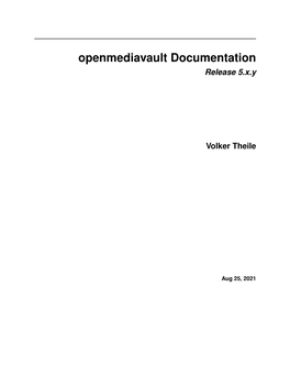 Openmediavault Documentation Release 5.X.Y