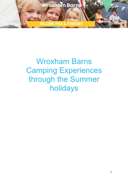 Wroxham Barns Camping Experiences Through the Summer Holidays