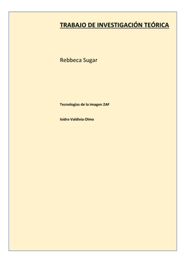 Trabajo De Investigación Teórica