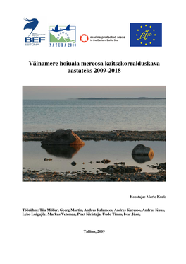 Väinamere Hoiuala Mereosa Kaitsekorralduskava Aastateks 2009-2018