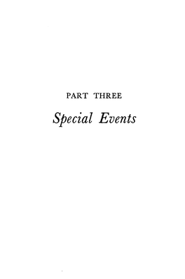 Special Events -SPECIAL EVENTS