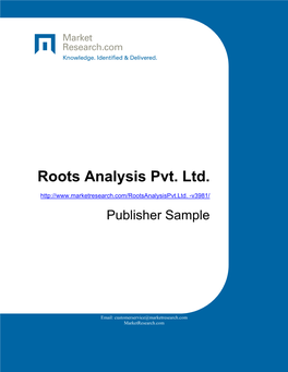 Roots Analysis Pvt. Ltd