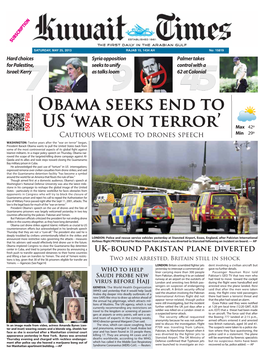 Obama Seeks End to US 'War on Terror'