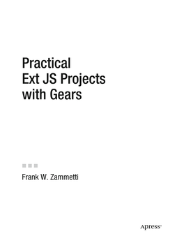 Practical Ext JS Projects with Gears