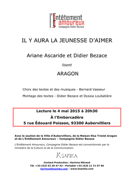 Dossier Lecture Aragon Aubervilliers