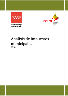 Análisis De Impuestos Municipales 2018