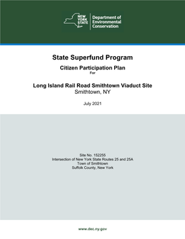 State Superfund Program Citizen Participation Plan For