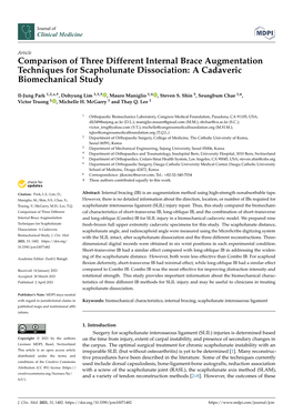 Comparison of Three Different Internal Brace Augmentation Techniques for Scapholunate Dissociation: a Cadaveric Biomechanical Study