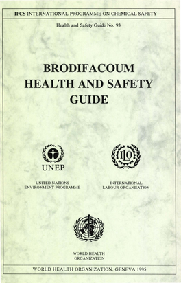 Brodifacoum Health and Safety Guide