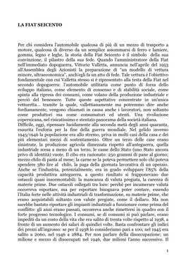 1 LA FIAT SEICENTO Per Chi Considera L'automobile Qualcosa Di