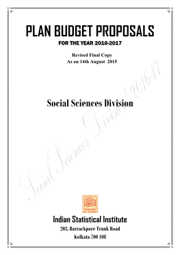 Year 2016-17 … … 59 List of Publications of DCSW Members: 2010 – 2015, ERU … … 74