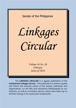 Linkages Circular Vol. 10 No. 20