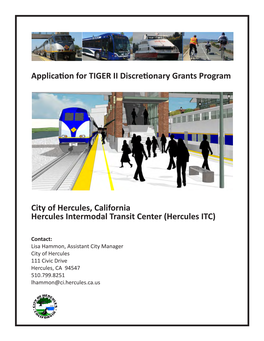 Application for TIGER II Discretionary Grants Program City of Hercules