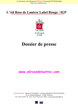 Dossier De Presse