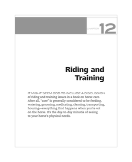 Riding and Training