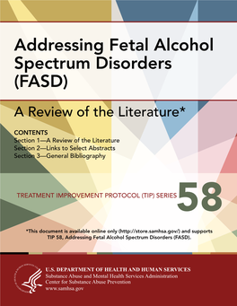 Addressing Fetal Alcohol Spectrum Disorders (FASD)