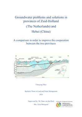 Groundwater Problems and Solutions in Provinces of Zuid-Holland (The Netherlands) and Hebei (China)