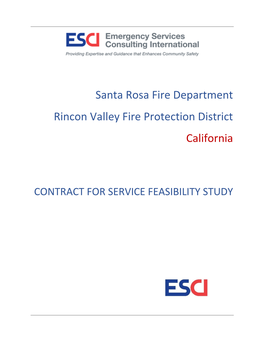 Santa Rosa Fire Department Rincon Valley Fire Protection District California