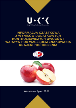 Informacja Z Wyników Kontroli Oznakowania Warzyw I