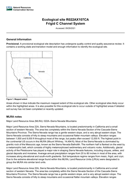 Ecological Site R022AX107CA Frigid C Channel System