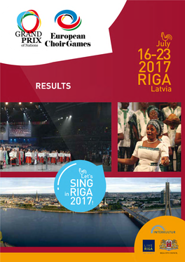 3Rd European Choir Games Riga 2017