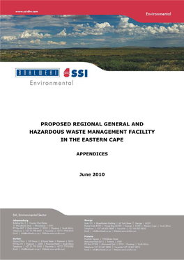APPENDIX A: DWEA Approval of the Plan of Study for EIA