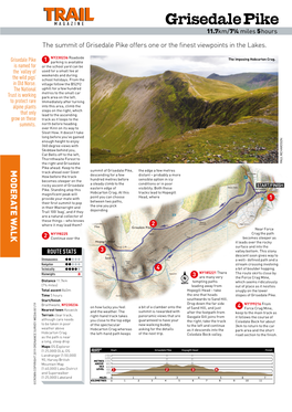 Grisedale Pike 11.7Km/7¼ Miles 5 Hours