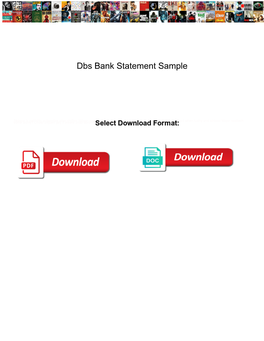 Dbs Bank Statement Sample