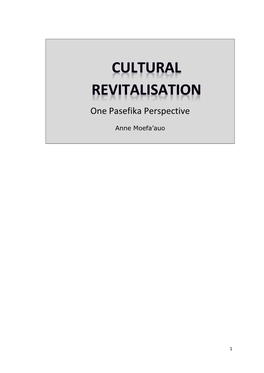 Cultural Revitalisation