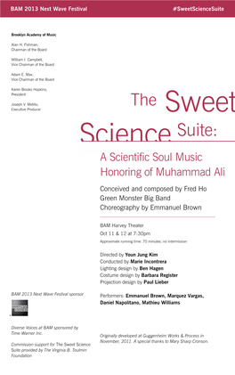 Sweet Science Suite: a Scientific Soul Music Honoring of Muhammad Ali