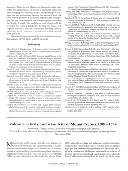 Volcanic Activity and Seismicity of Mount Erebus, 1986-1994 RAYMOND R