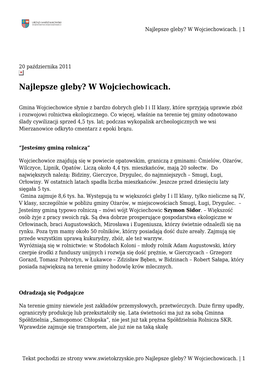 Najlepsze Gleby? W Wojciechowicach. | 1