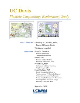 UC Davis Flexible Carpooling: Exploratory Study